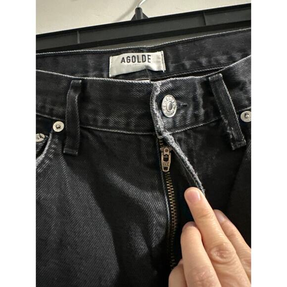 Agolde Cherie High Rise Straight Black size 26 - Picture 6 of 9